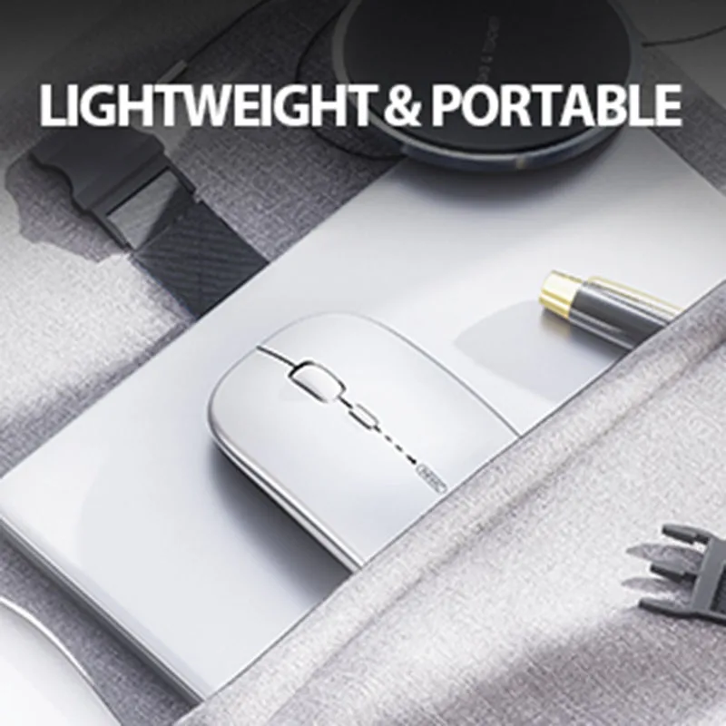 Wireless Mouse INPHIC M1P Rechargeable 2.4G Ultra Thin Portable Office Laptop Home