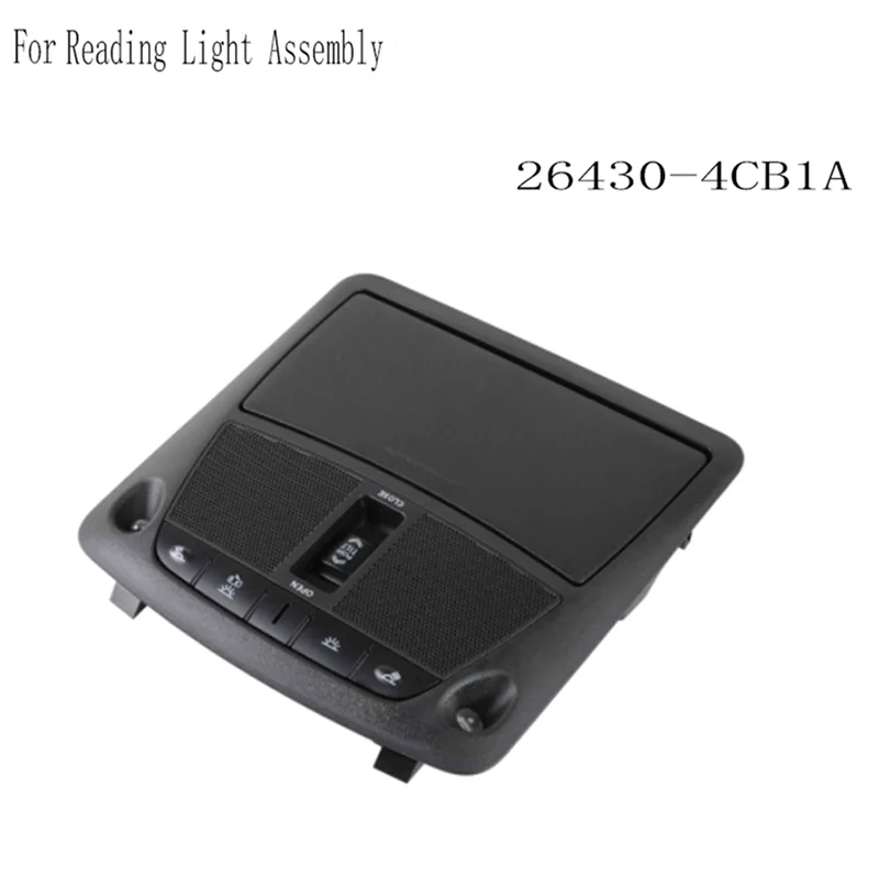 AS57-For Nissan X-Trail/Rogue T32 2014-20 Reading Light Control Panel W/Sunroof Switch Glasses Case Ceiling Light 26430-4CB1A