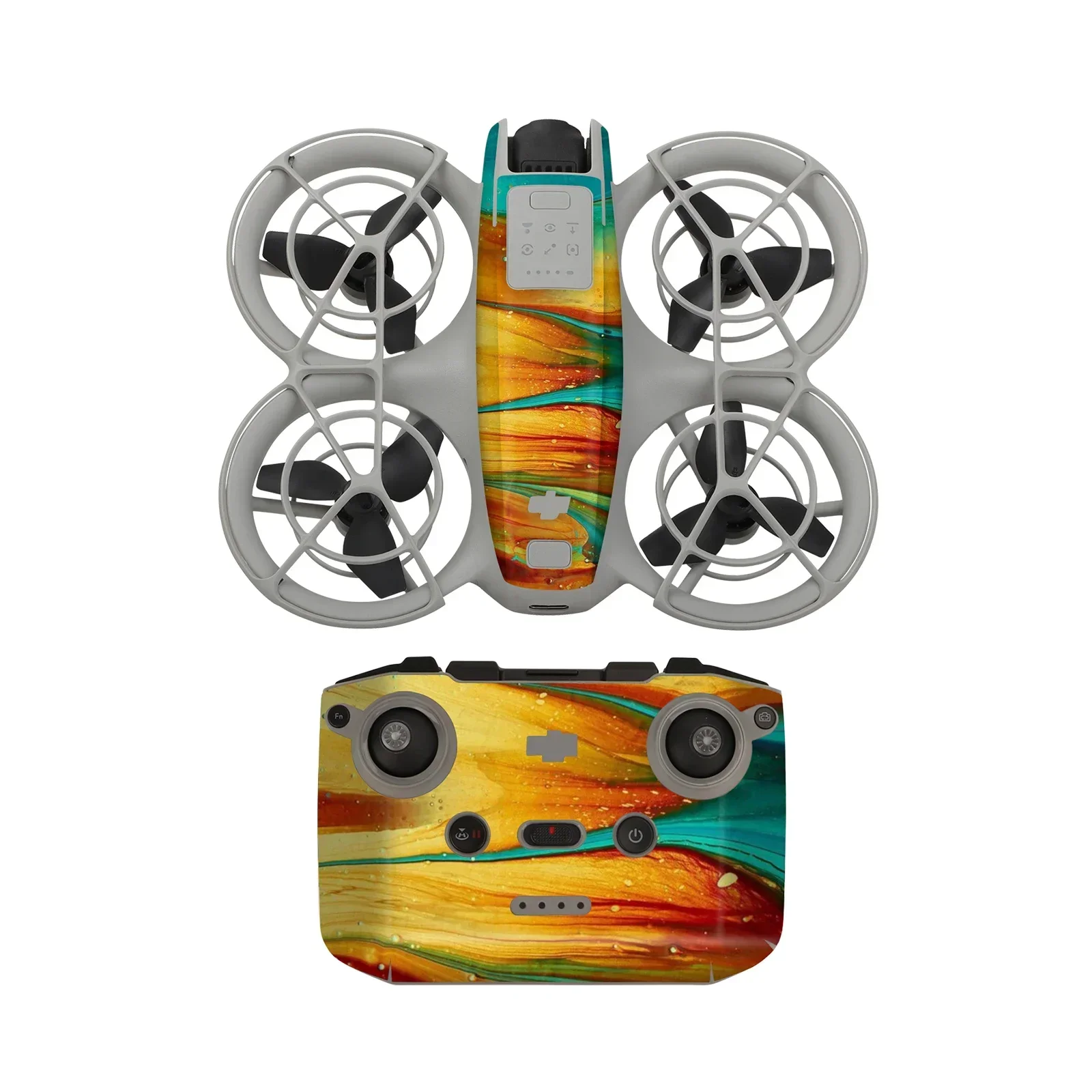 NE-TZ870 Cool Sticker Set For DJI NEO Sticker PCV Cool Skin Remote Drone Safeguard Waterproof Anti-dirty Anti-scratch 200*140mm