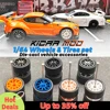 1/64 Wheels with Rubber Tires CE28 Refitting Parts for Diecast Model Car Hot Wheels Matchbox Tomica D:11mm 1 Set 1