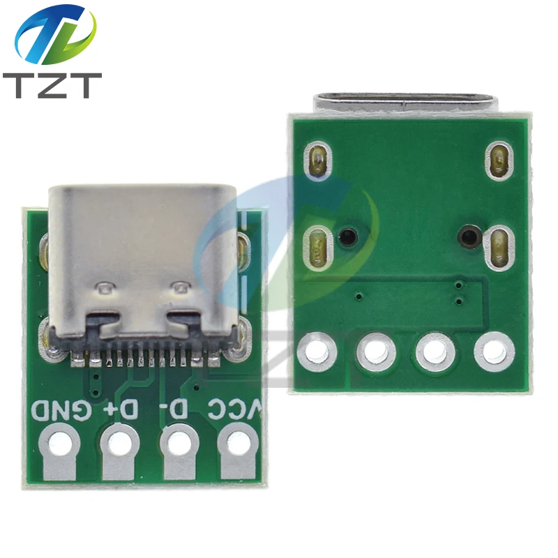1/5/10PCS USB 3,1 Typ C Stecker 16 Pin Test PCB Board Adapter 16P Stecker Buchse für Daten Linie Draht Kabel Übertragung