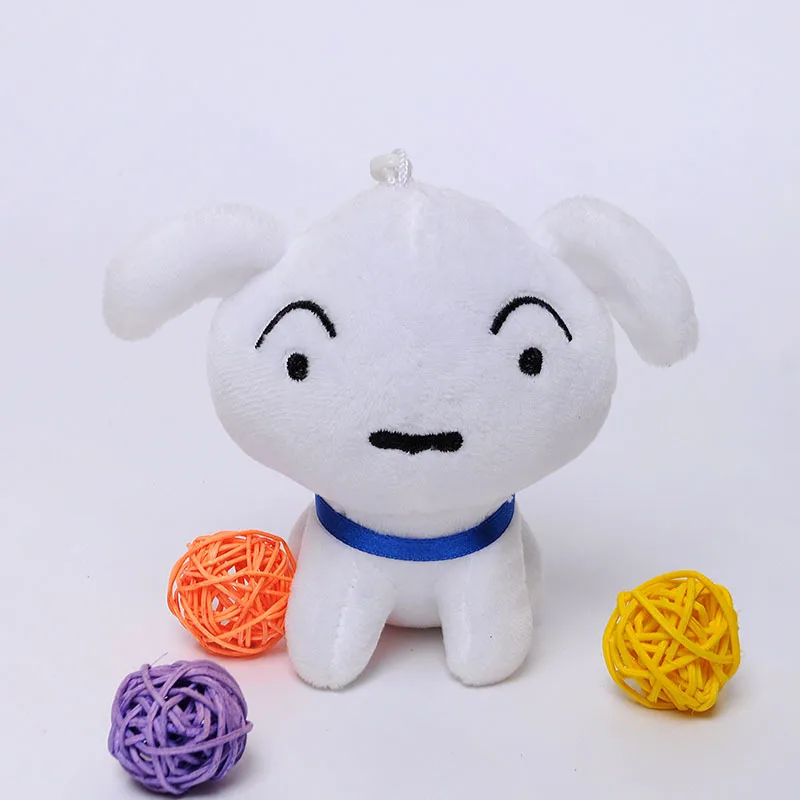 

4-inch Small White Dog Crayon Small New Cute Stuffed Toy Small Pendant Soft Stuffed Animal Doll Pet Gift Doll for Girl Kids