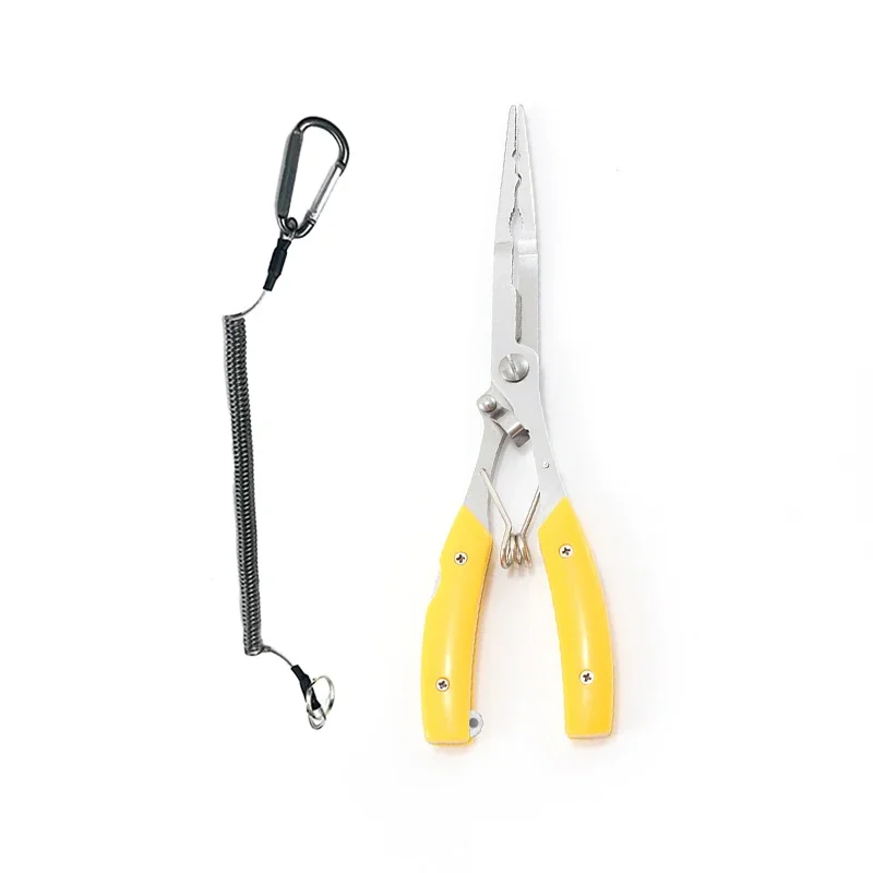 

ALASICKA Outdoor Road Clamp Sub Pliers Flat Head Stainless Steel Fish Line Cutter Scissors Mini Fishing Tackle Pesca Accessories