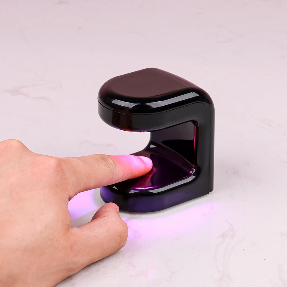 Rechargeable Flash Cure LED Lamp 9w Portable Mini UV 365nm 405nm Cordless Nail Red Light Lightweight with USB Cable Port
