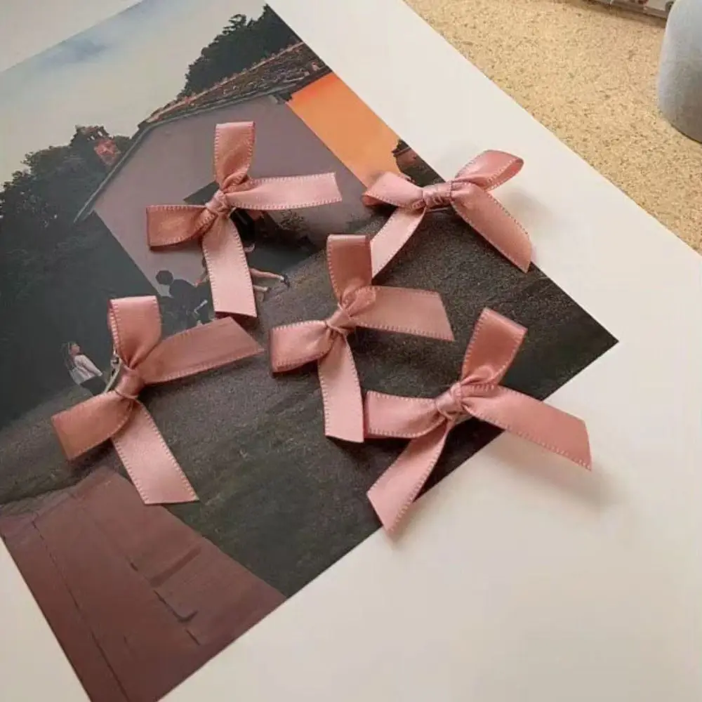 10pcs Hairpin Accessories Bowknot Cotton Hair Pins Mini Tiny Wig Clips 4cm DIY Mini Hair Clip Headwear