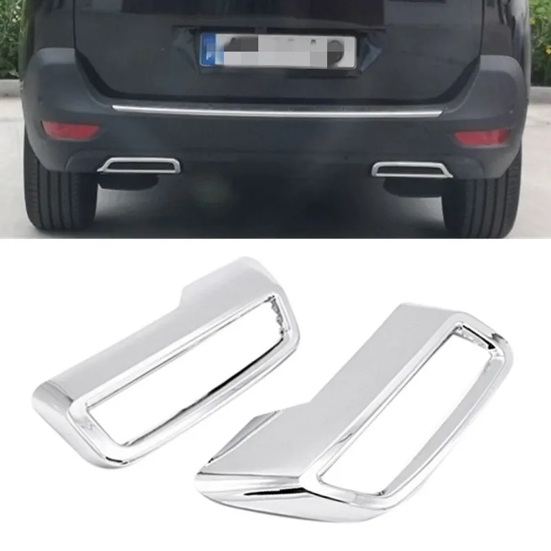 Car Rear Exhaust Tail Pipe Muffler Tip Auto Kit Accessories Blue Fit 1.5''-2.4''