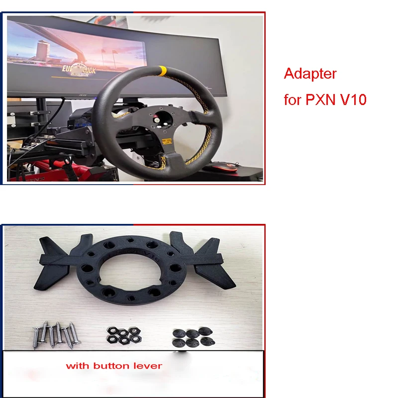 Anel de Placa Adaptador Volante para Pxn V10 Espaçadores de Rodas Atualização