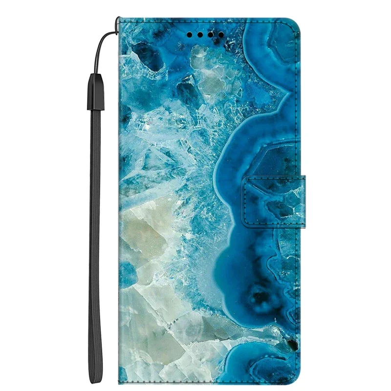 Elegant Marble Flip Leather Wallet Phone Case
