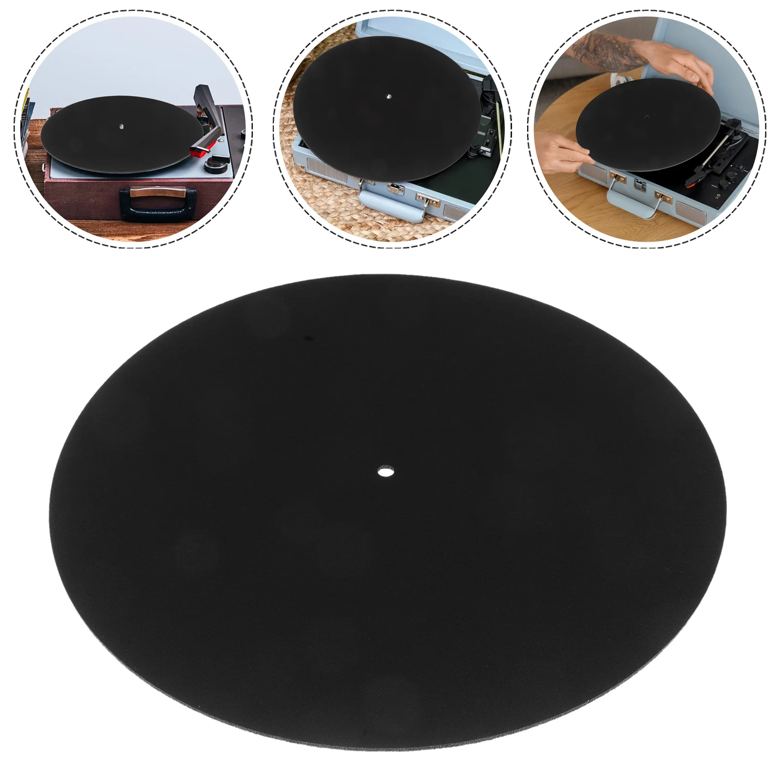 Record Mat Player Turntable for Vinyl Records Platter Digital Slip Felt Slipmats