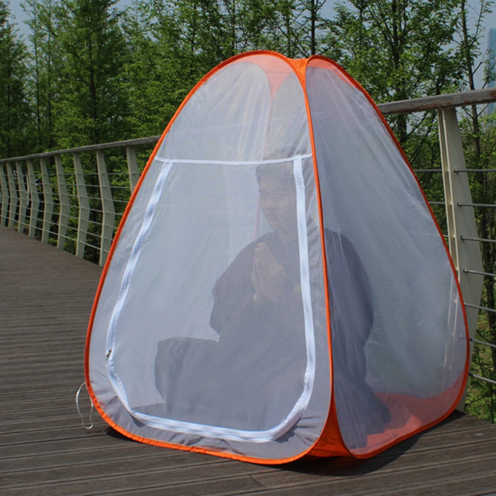

Buddhist Meditation Tent Single Mosquito Net Temples Sit-in Free-standing Yoga-meditation Shelter Cabana Quick Fold Camping Tent