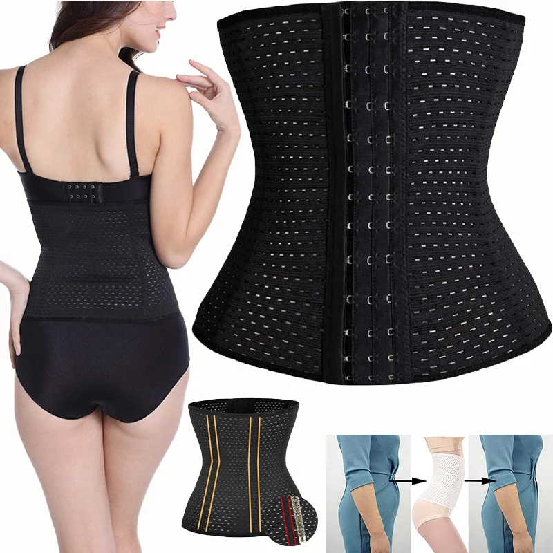 

Fajas Corset Waist Trainer Body Shaper Shapewear for Women Tummy Control Waist Cincher Trimmer Girdle for Postpartum Gym Workout