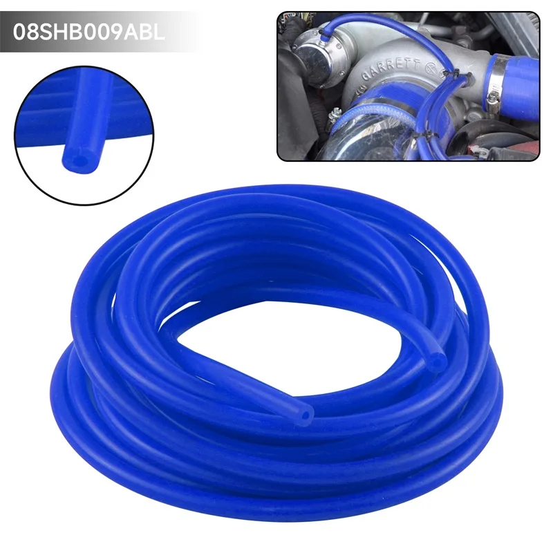 Tapón De Manguera De Silicona Reforzada - Diámetro Interior 16 Mm (0.63"), Longitud 80 Mm - Para Refrigerante, Agua, Aire - Incluye Abrazadera, Color Azul