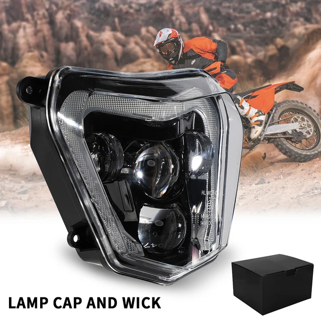 66W LED Lamp Motorcycle Headlight Head Light Wick For KTM Duke 690 2012-2019  690R 2013-2017 Enduro Dirt Bike Headlamp DRL Light - AliExpress