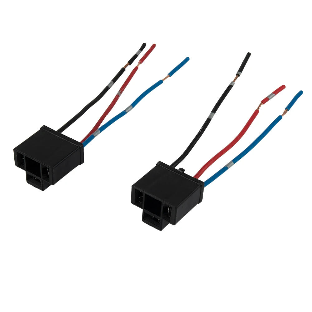 

Brand New Durable High Quality Useful Replacement Socket Part 10 Grams 2 X 2pcs 3 Pin Accessories Headlight Plug