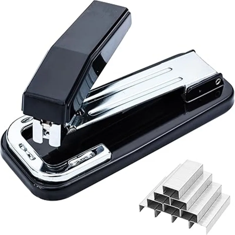 Desktop Stapler Swing-Arm Stapler 50 Sheet Capacity 360 Rotation Design 1000 Staples Booklet Bind