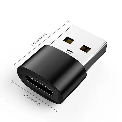 3-Pack USB to USB C Adapter, USB C Female to USB Male Super Fast Charging and OTG Converter Compatible with iPhone 15/14/13/12 P - Image 6
