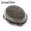 Breathable Lace Men's Capillary Prothesis Durable Australia Style Toupee Men Human Hair Prosthesis Replacement System for Men 4