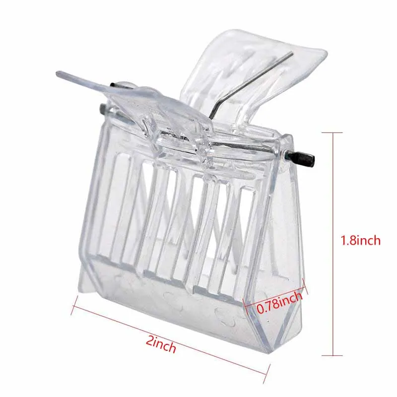 Beekeeping tools beekeeping accessories queen bee clip cage catcher for bees transparent plastic