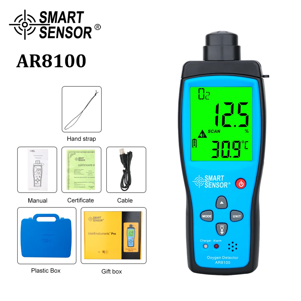 酸素濃度計 AR8100 スマートセンサー 警報器 検出器