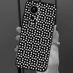 Chic Black and White Polka Dot Phone Case Cover for Honor 90 (NNN1301)