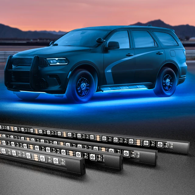 RGB Car Underglow Strip Lights with App Control Waterproof Strip Lights for Cart Boat Decoration LED Exterior Lights Strip DC12V 1