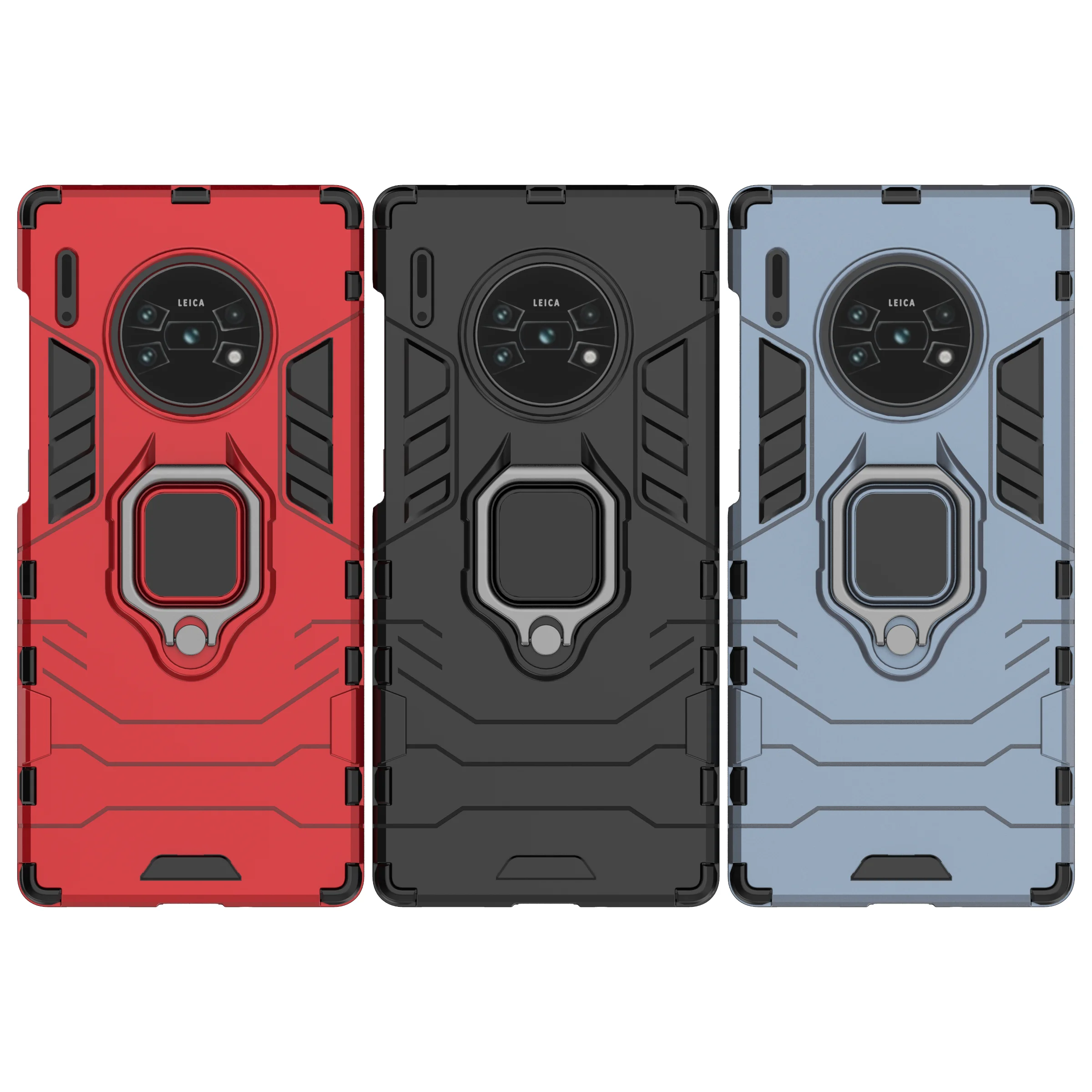 Armor Shockproof Case with Metal Ring Stand and Bumper Protection