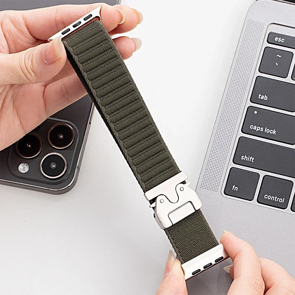Sport Nylon Bracelet with Parachute Buckle Strap