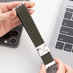 Sport Nylon Bracelet with Parachute Buckle Strap for iwatch 11 46mm (Army green)