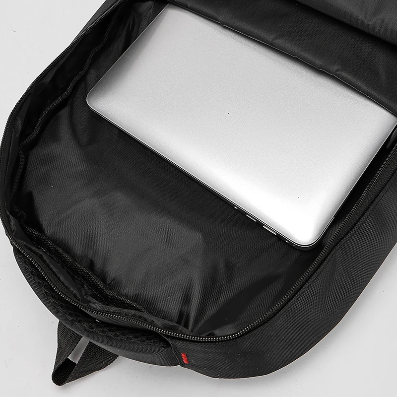 Large-capacity backpack - a durable and stylish laptop bag, equipped with a secure zipper closure and mesh side pockets