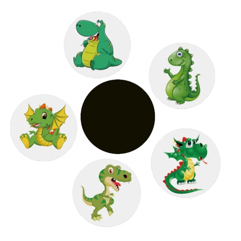 5pcs Cartoon Pee Target Pot Stickers Children's Stickers Color Changing Thermal Stickers Potty Training Stickers For Kids Boys 2