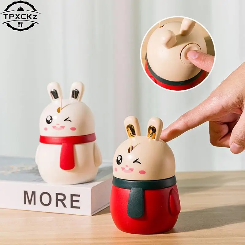 Rabbit Toothpick Box Toothpick Dispenser Ceative Push Automatic Eject