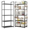 5 Tier Storage Shelves Adjustable Shelving Unit 66 Lbs Capacity Standing Shelf for Kitchen Pantry Closet Bathroom Laundry Garage 1