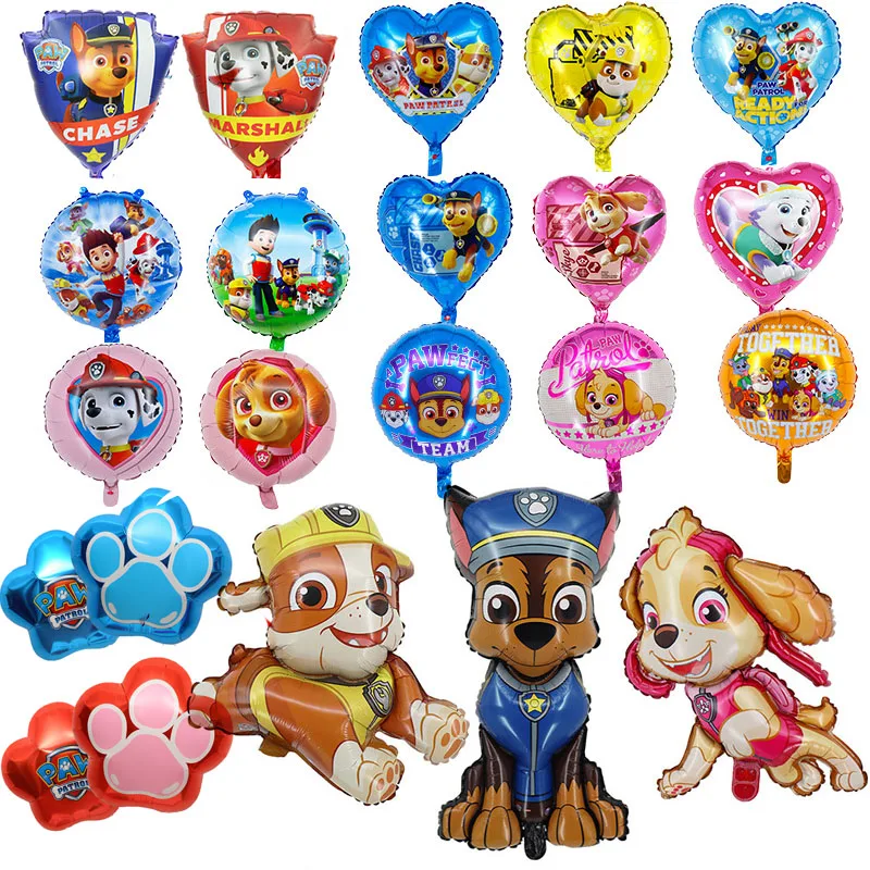 Ballons Pat'patrouille Pour Enfants, Décorations De Fête D'anniversaire