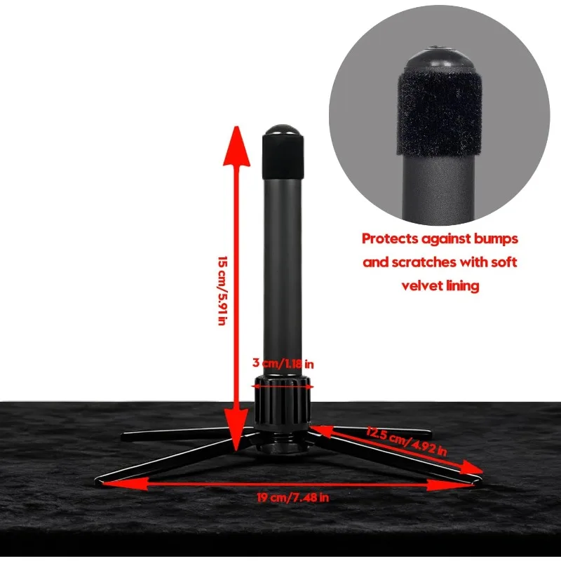 Flute Stand - Compact and Durable Four Legged Design, Lightweight and Stable, Perfect for Use At Home and On The Go Convenient
