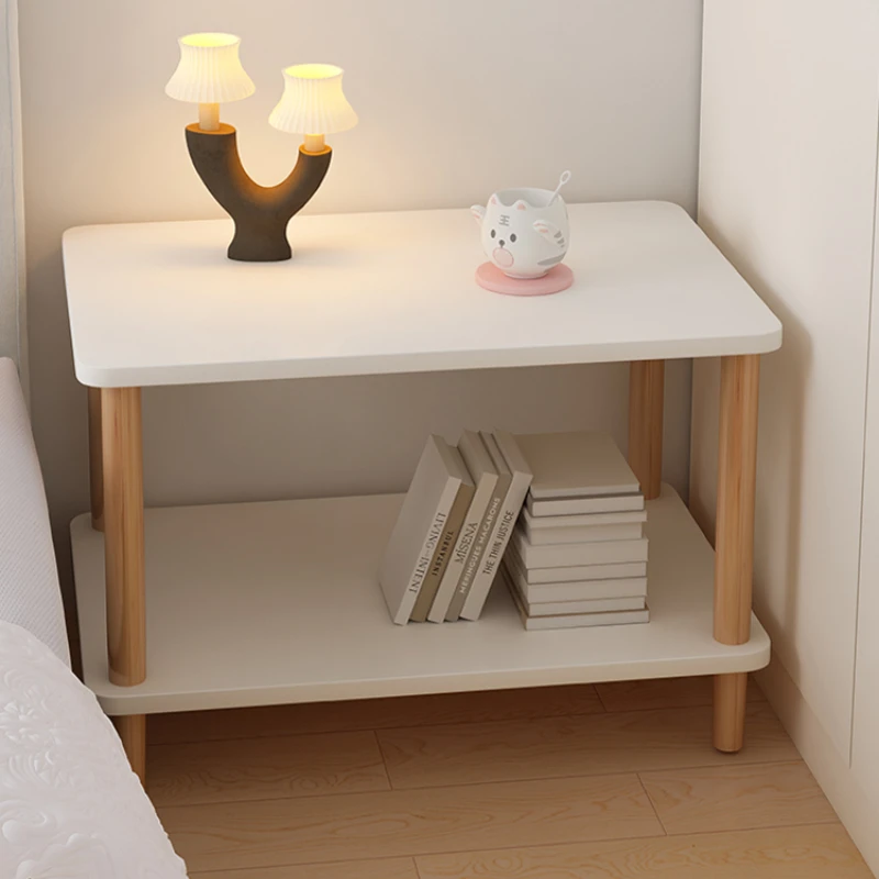 

Bedside Table Storage Rack Small Coffee Table Modern Simple Small Solid Wood Storage Cabinet Simple Bedroom Small Cabinet