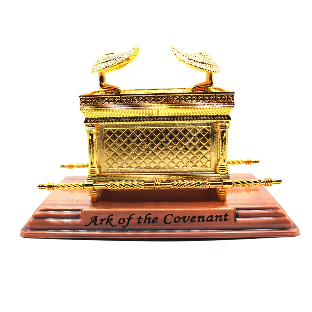 Ark Covenant Figurine The Ark Of Covenant With Ten Commandments Home Decoration Alloy Judaism Israel Church Utensils Religious Catholic Decor ark covenant figurine