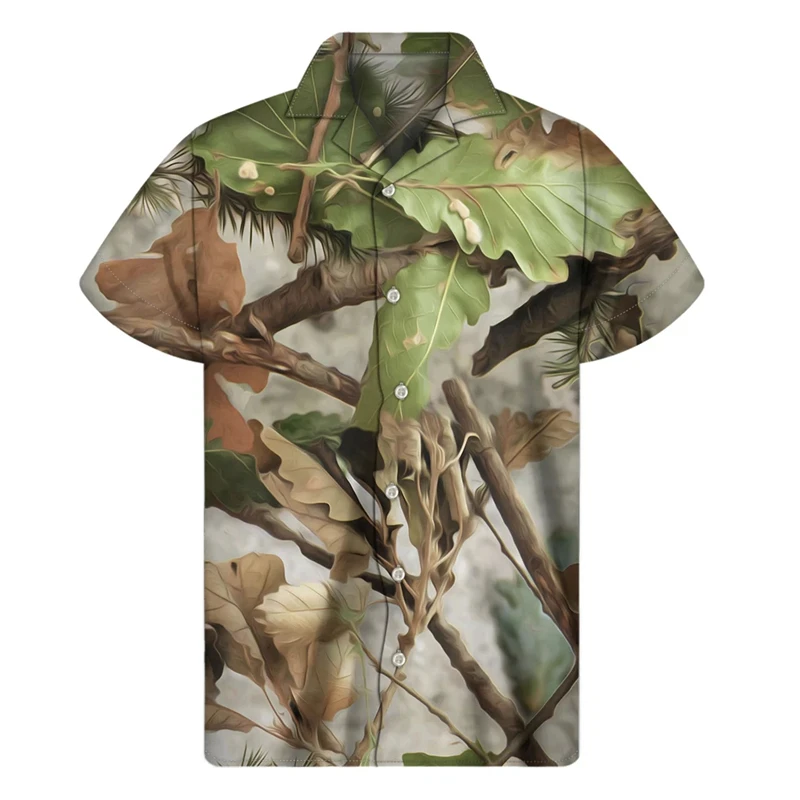 thumbnail image 1 of Camisa de diseño para hombre con estampado 3D de camuflaje de caza, camisa de gran tamaño para verano 2024, para viajes, actividades al aire libre, informal, para bosque, 4XL, 1 of 4