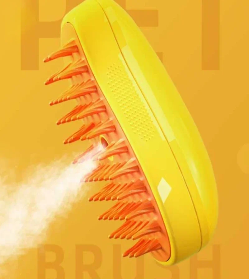 New Cat Dog Grooming Comb Electric Spray Water Spray Kitten Pet Comb Soft Silicone Depilation Cats Bath Brush Grooming Supplies