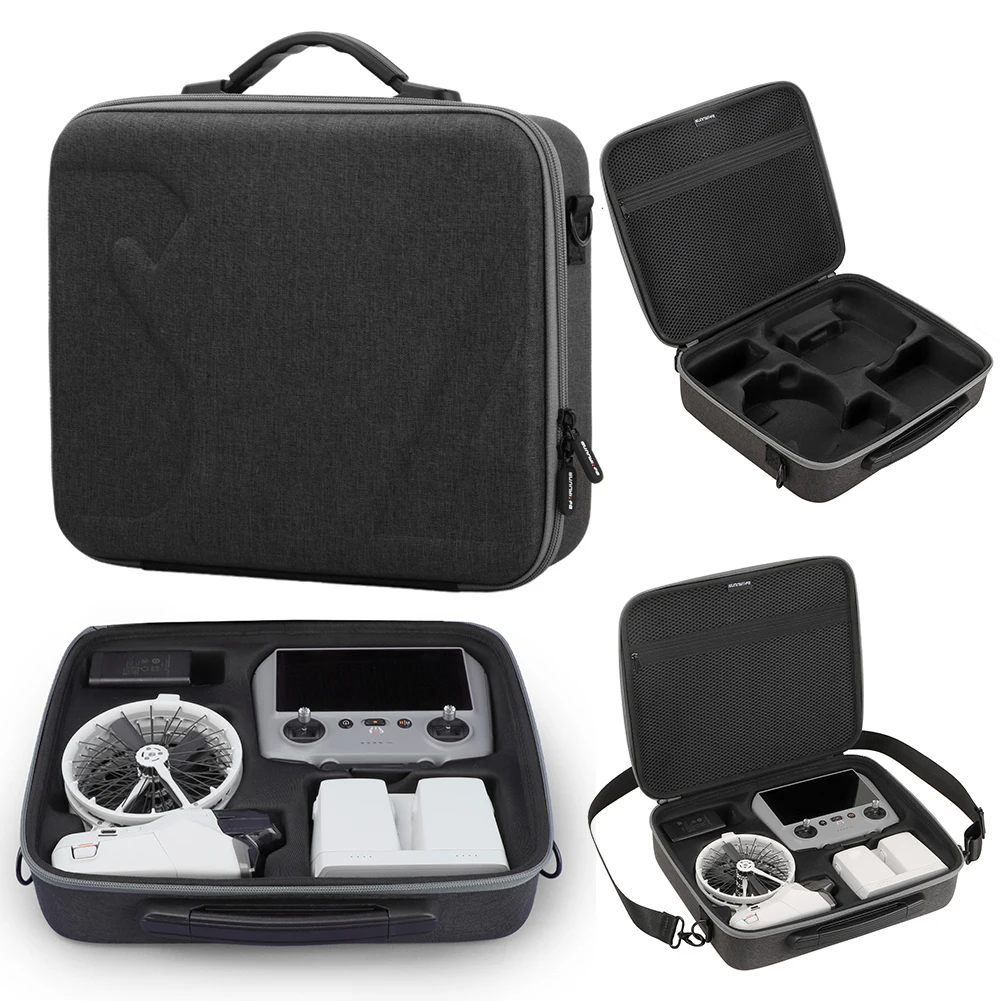 Carrying Case Storage Bag Portable Travel Shoulder Bag Hard Suitcase for DJI Flip Drone RC 2/RC-N3 and Batteries