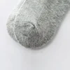 6 Pairs 1-12T Children Cotton Socks Spring Summer Boys Girls Mesh Thin Breathable Solid Ankle Socks Black White Grey Kids Socks 4