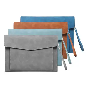 Cartella Portadocumenti A4 in Pelle con Inserto per Penna e Tasca Esterna, Cartelle Portadocumenti Portatili