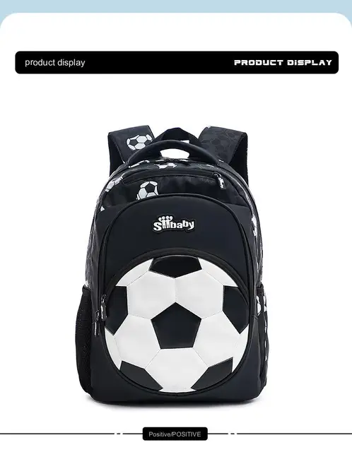 Mochila De Fútbol para niños, mochila escolar de anime, bolsas