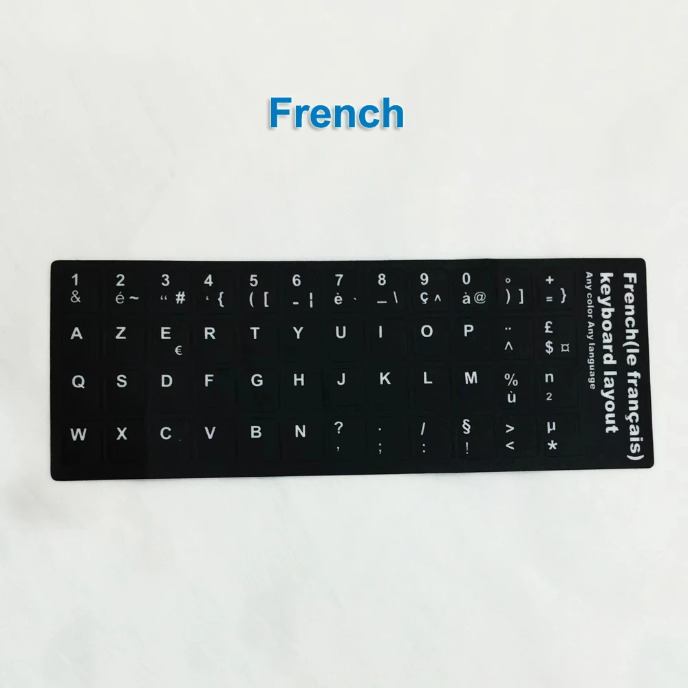 US English Russian Spanish French Korean TR letter keyboard stickers waterproof universal desktop computer keyboard