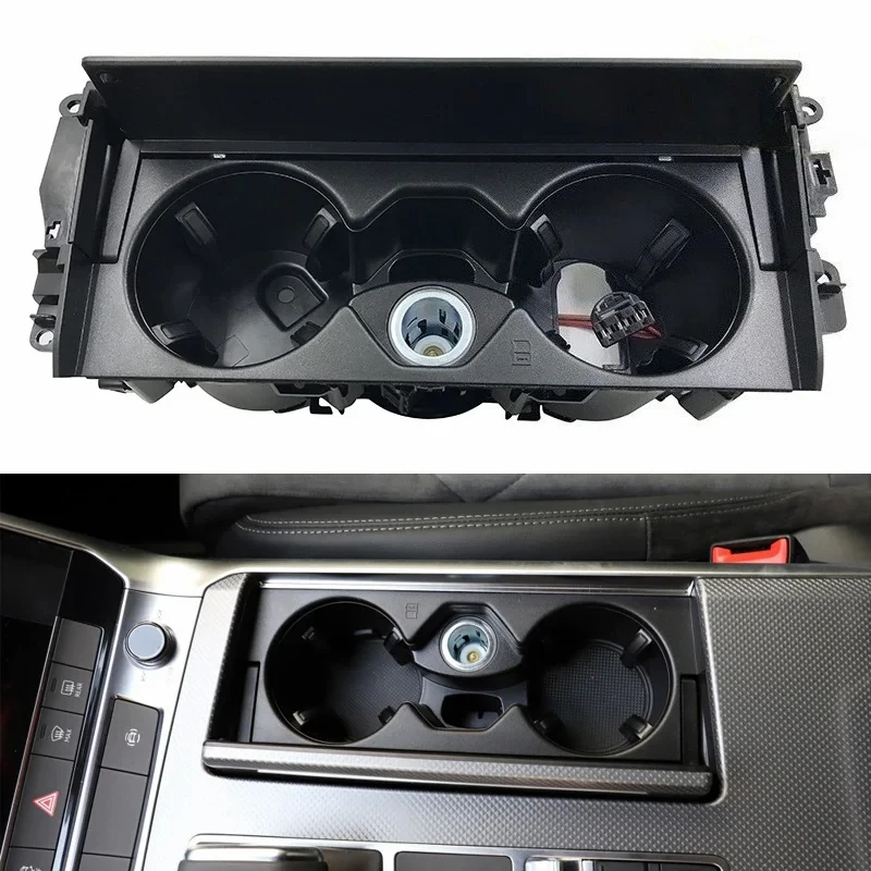 아우디 A6 A7 C8 2019-2023 차량용 앞좌석 컵홀더 어셈블리 물컵 홀더 자동차 인테리어 쉘 자동차 액세서리 트림 바디킷