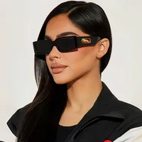 Rectangle Sunglasses Women Fashion Luxury Brand Designer Square Sun Glasses Men Classic Punk Eyeglasses Shades UV400