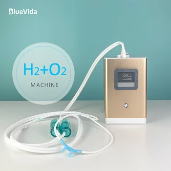 Bluevida 업데이트 150ml 대용량 99.99% 순수 수소 및 갈색의 가스 흡입기 수소수 발생기, h˚및 o˚저소음 모두 가능