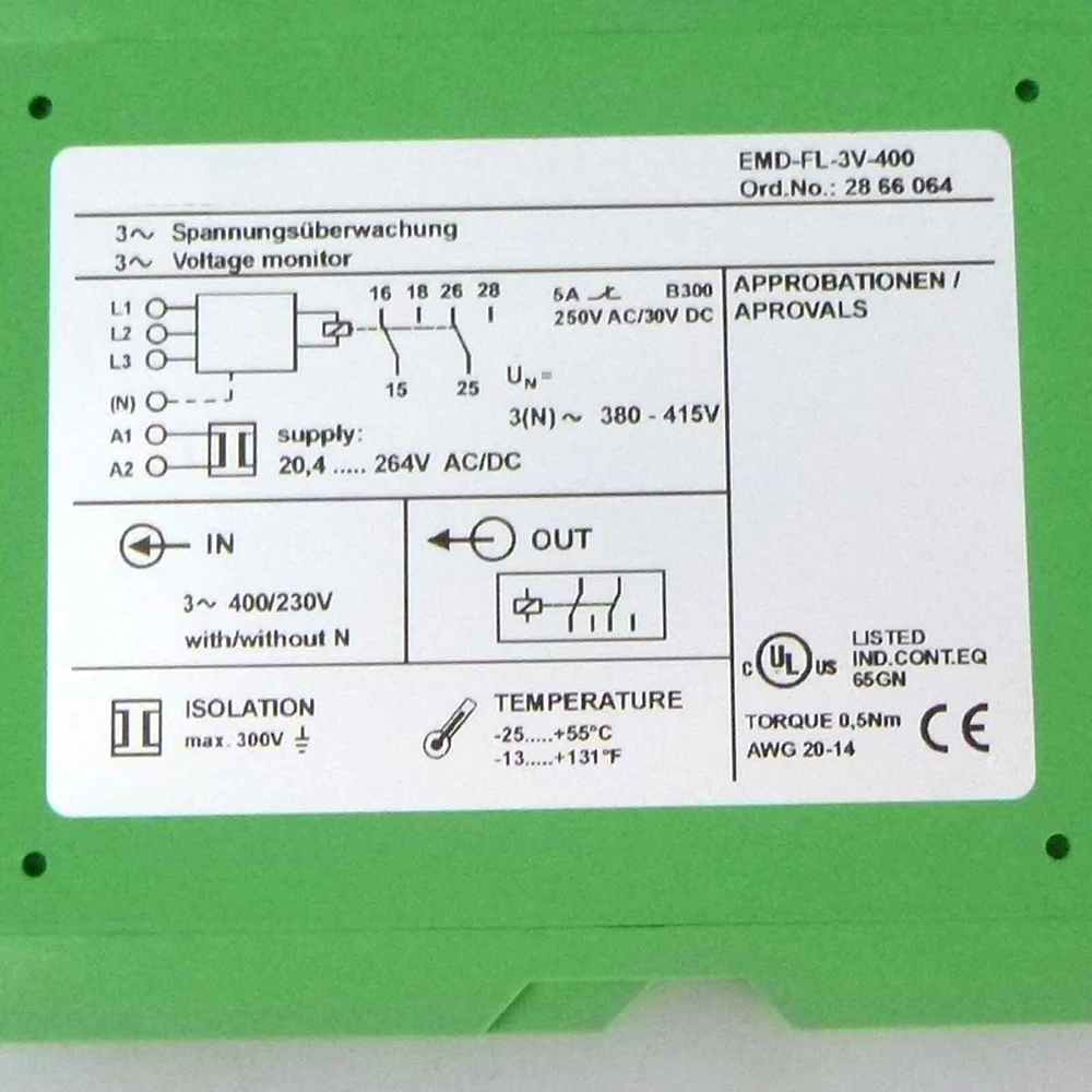 High Quality 2866064 MD-FL-3V-400 Voltage Monitoring Relay Fast Ship 6 High Quality 2866064 MD-FL-3V-400 Voltage Monitoring Relay Fast Ship - Image 4