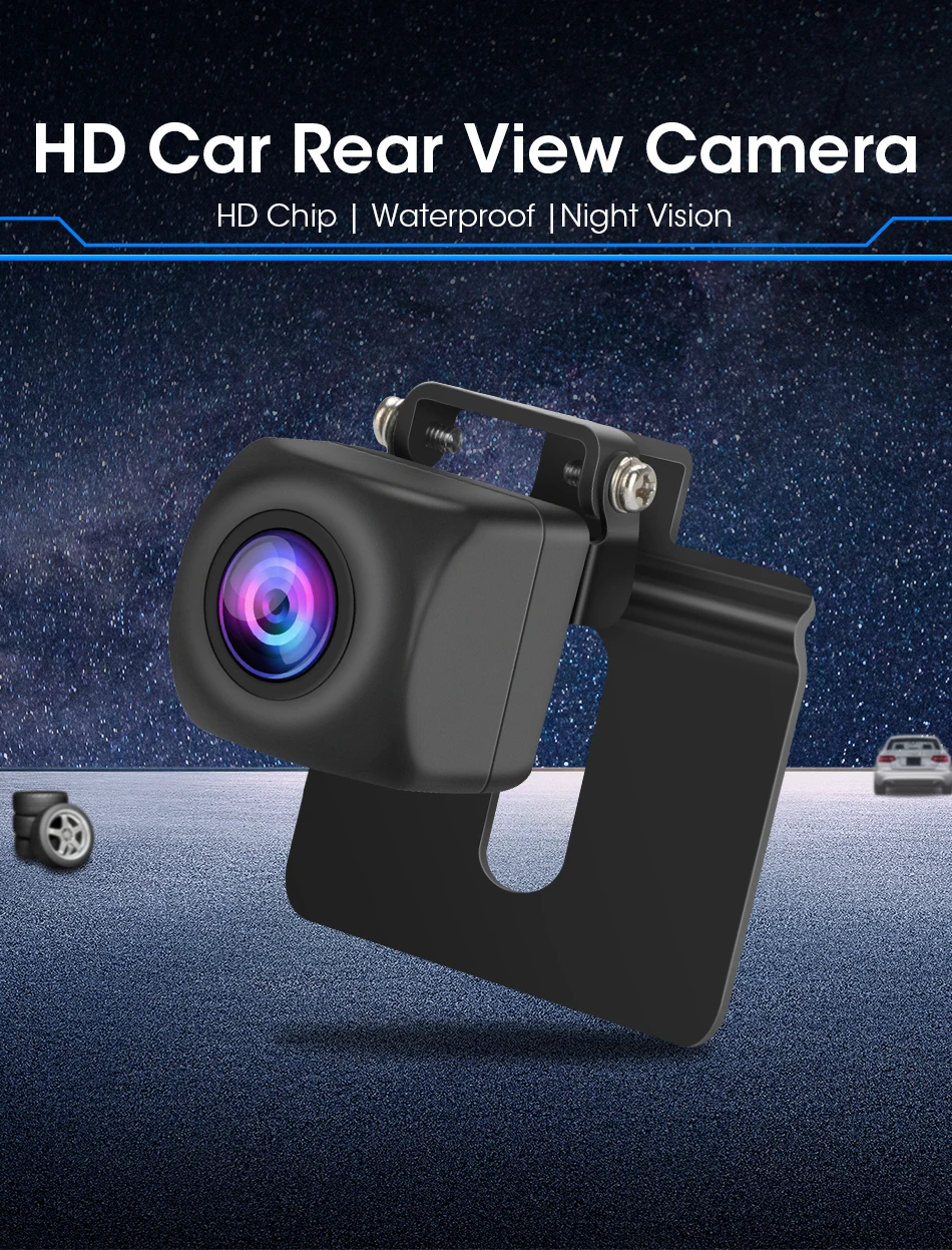 Jansite AHD 720P Rear View Camera IP69K Waterproof 140° Backup Cameras Super Night Vision Parking Assistance For Android Radio 360 camera for car