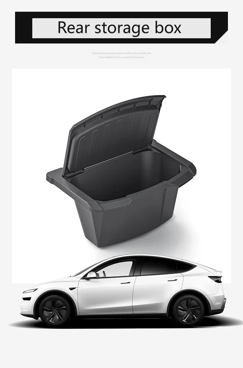 For Tesla Model Y Juniper Rear Seat Storage Box Under Air Vent Storage Case Tras