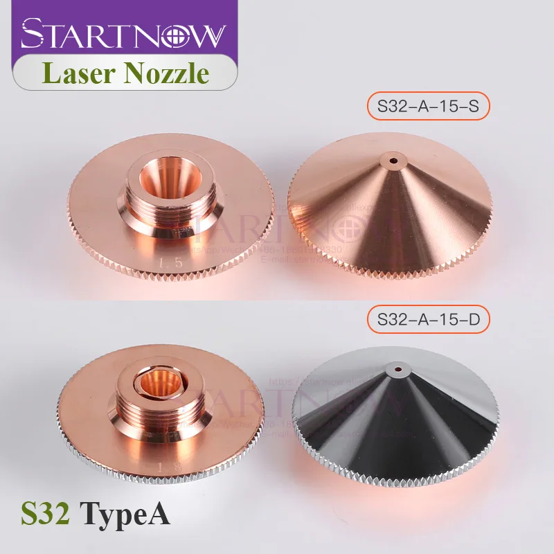 Startnow OEM Fiber Cutting Nozzle Laser For Raytools Laser Welding Cutter Head Holder D32mm Double Layer Chrome Plated